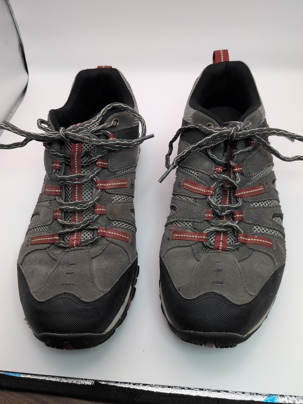 Merrell Crosslander Vent Men's Size 11 Low Top Hiking Shoes Gray Red